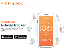 Tablet Screenshot of pkfitness.com